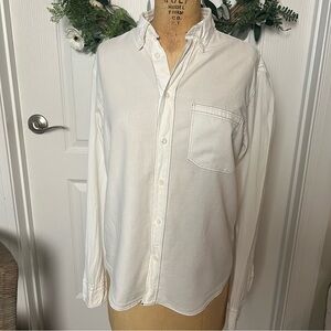Billy Reid, 100% cotton button down western style shirt, small
